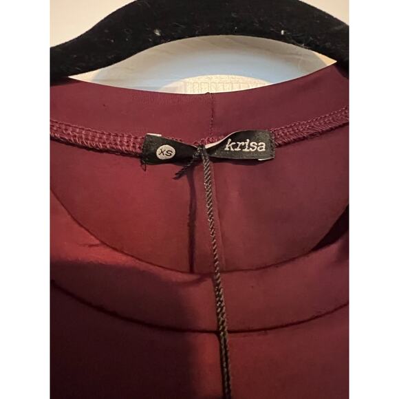 Krisa Wrap Long Sleeve Ruched Waist Mini Dress NWT Size XS - Picture 4 of 8